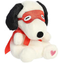 Aurora® Adorable Peanuts® Palm Pals™ Snoopy Kissing Bandit Stuffed Animal, Nostalgic Gift for Adults and Birthday Celebrations - White 6 Inches