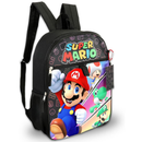 Super Mario 16" Backpack with lunch bag water bottle, carabiner clip & ID holder