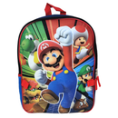 Super Mario Unisex Navy Blue Backpack 16" & Detachable Insulated Lunch Bag