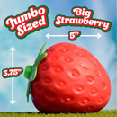 Fun Storm Jumbo 5" Strawberry Squeeze Squishy for Kids Ages 3+