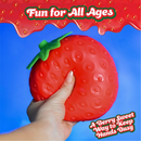 Fun Storm Jumbo 5" Strawberry Squeeze Squishy for Kids Ages 3+