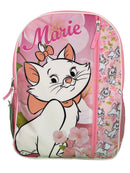 Disney Marie from The Aristocats 16" Pink Nylon School Backpack 16" for Girls, with a Large front Pocket