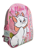 Disney Marie from The Aristocats 16" Pink Nylon School Backpack 16" for Girls, with a Large front Pocket