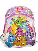 Girls Care Bear 16" Backpack for School with a Large front pocket