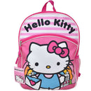 Hello Kitty 16" Pink School Backpack with front and side Pockets
