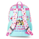Disney Princesses 16" Pink Backpack for School with Rectangular Lunch Bag, 5 Piece Set