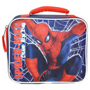 Fast Forward Spider-Man Kids Insulated Lunch Bag with Handle, Spiderman Design, Reusable Soft Lunch Box for Boys, School, Daycare & Travel