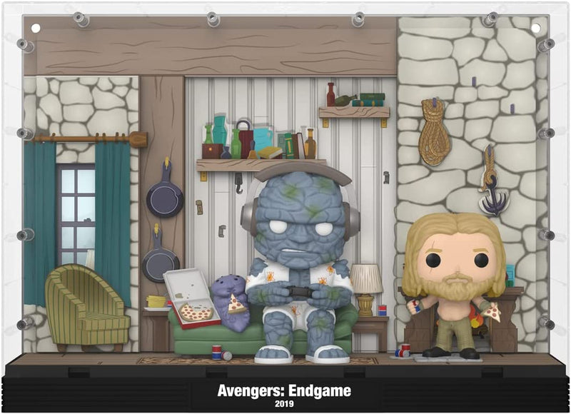 Funko Pop! Moments Deluxe: Avengers: Endgame - Thor's House, Miek, Korg, Thor