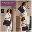 LOVEVOOK Laptop Leather Messenger Work Bag for Women, Waterproof Business Teacher Bag, Large Computer Laptop Bag