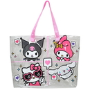Hello Kitty and Friends clear, Transparent Tote bag ages 3+ Kuromi, Cinnamonroll, My Melody