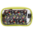 Bioworld Dr. Seuss Grinch 3-Piece Cosmetic Set for organization