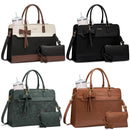 LOVEVOOK Laptop Leather Messenger Work Bag for Women, Waterproof Business Teacher Bag, Large Computer Laptop Bag