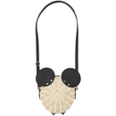 Mickey Mouse Wicker Handbag with Black Mickey Ears for daily use
