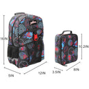 Bioworld Spider-Man Superhero & Webs 16" Premium Backpack & Lunch Kit Set for Boys