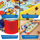 Disney Pixar Toy Story Wooden Tabletop Air Hockey Game, 2-Player, Ages 4+