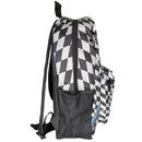 Black & White Nightmare Before Christmas Checkered 16" School Backpack for Kids
