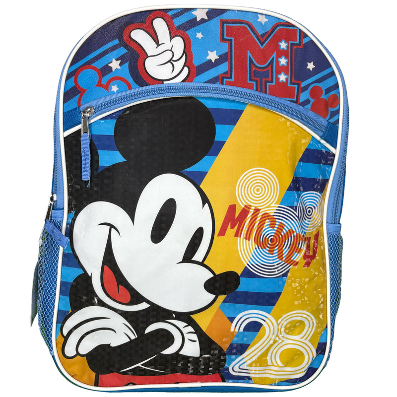 Disney Mickey Mouse Large Backpack Blue 16"