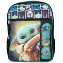 Star Wars Mandalorian Grogu 16" Boys School Backpack with pockets