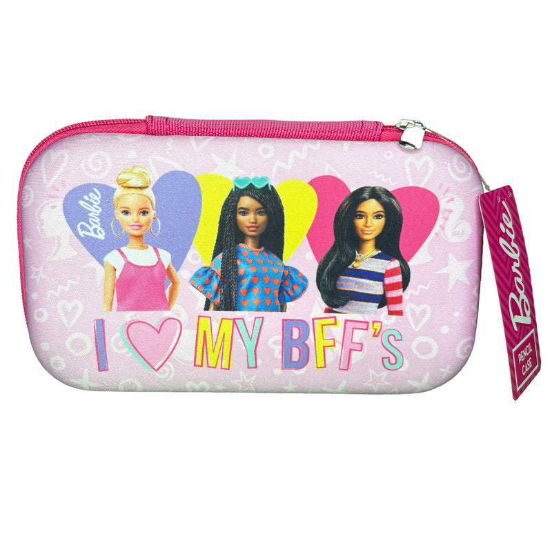 Girls Pink Barbie Pencil Case