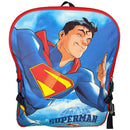 DC Superman 16" School Backpack with Large Pocket & Rectangular Lunch Bag