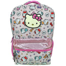Hello Kitty Nylon Pink Backpack 16" School Bookbag for Girls ages 3+