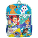 Disney 100 16" Blue School Backpack with Front and Side Pockets