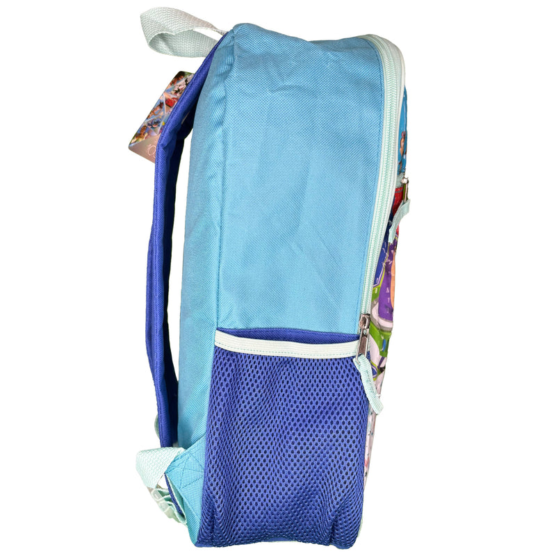 Disney 100 16" Blue School Backpack with Front and Side Pockets