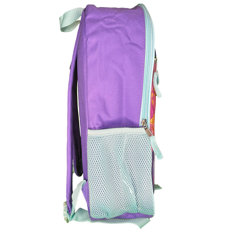 Disney Frozen Kids School Backpack 16" 5PC Lunch Kit, Keychain, Carbonator clip, keychain, and utility case