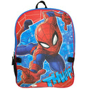 Marvel Spiderman 16" School Backpack with Large Pocket & Rectangular Lunch Bag