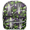 Beetlejuice All Over print 10" Mini Deluxe Backpack with 1 Front pocket