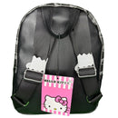 Hello Kitty Black & White 10" Mini Deluxe Backpack with 1 Front pocket