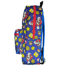 All Over Print 16" Navy Blue Unisex Super Mario Classic Backpack for School
