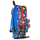 All Over Print 16" Navy Blue Unisex Super Mario Classic Backpack for School