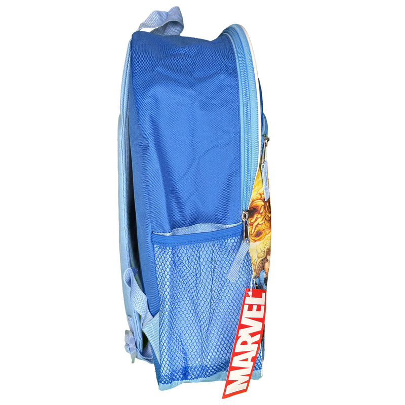 Marvel Fantastic Four 16" Blue School Backpack with Front and Side Pockets