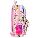 Disney Princess 16" Backpack with All Over Print, Pink Floral Design