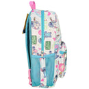 Bioworld Disney Stitch 16" All over print Kids Backpack, with Front Pocket & Side Mesh