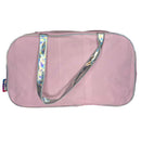 Furry Front Duffle Bag in 300D Polyester w/Shiny Foil Handle and PVC Patch