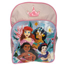 Disney Princesses Pink 16" School Backpack with Front Pocket
