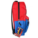 Spiderman Head Nylon Kids Backpack 16" School Bookbag for Girls and Boys ages 3+
