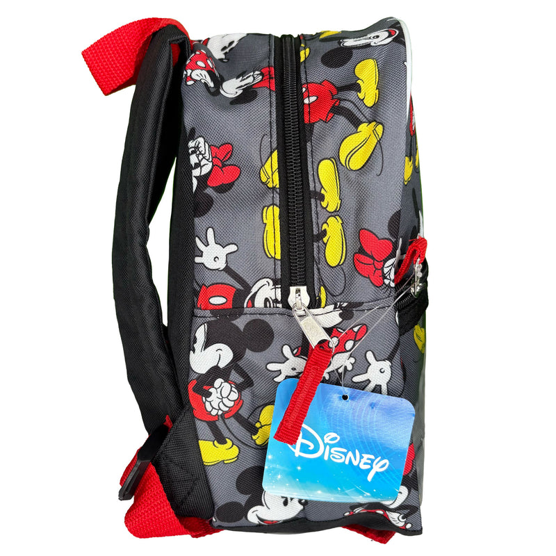 Mickey & Minnie Mouse Mini Deluxe 10" Backpack With Pocket