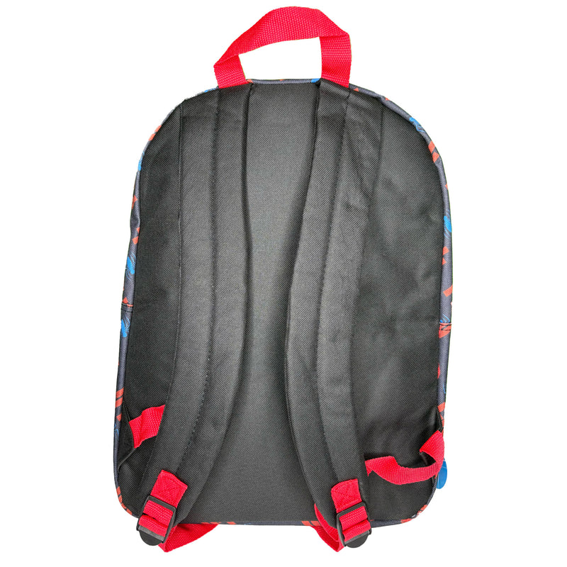 Spiderman Heads All Over Nylon Kids Backpack 16" School Bookbag for and Boys
