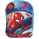 Marvel Spiderman 16" Blue and Red School Backpack with Front and Side Pockets