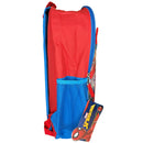 Marvel Spiderman 16" Blue and Red School Backpack with Front and Side Pockets
