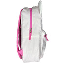 Sanrio White and Pink Hello Kitty Head 16" School Backpack with Front Pocket