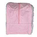 Furry Front Duffle Bag in 300D Polyester w/Shiny Foil Handle and PVC Patch