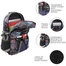 Bioworld Spider-Man Superhero & Webs 16" Premium Backpack & Lunch Kit Set for Boys