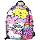 Sanrio Hello Kitty and Friends 16.5" PU Colorful School Backpack with Side Pockets for Girls
