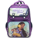 Disney Wish 15.5" Polyester Purple Large Backpack with 2 Front Pockets