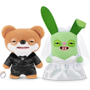 Fuggler Wedding Fuggs 9-Inch Plush 2Pack by ZURU – Funny Ugly Monster Stuffed Animals with Human-Like Teeth & Tooth Ring