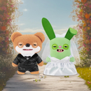Fuggler Wedding Fuggs 9-Inch Plush 2Pack by ZURU – Funny Ugly Monster Stuffed Animals with Human-Like Teeth & Tooth Ring